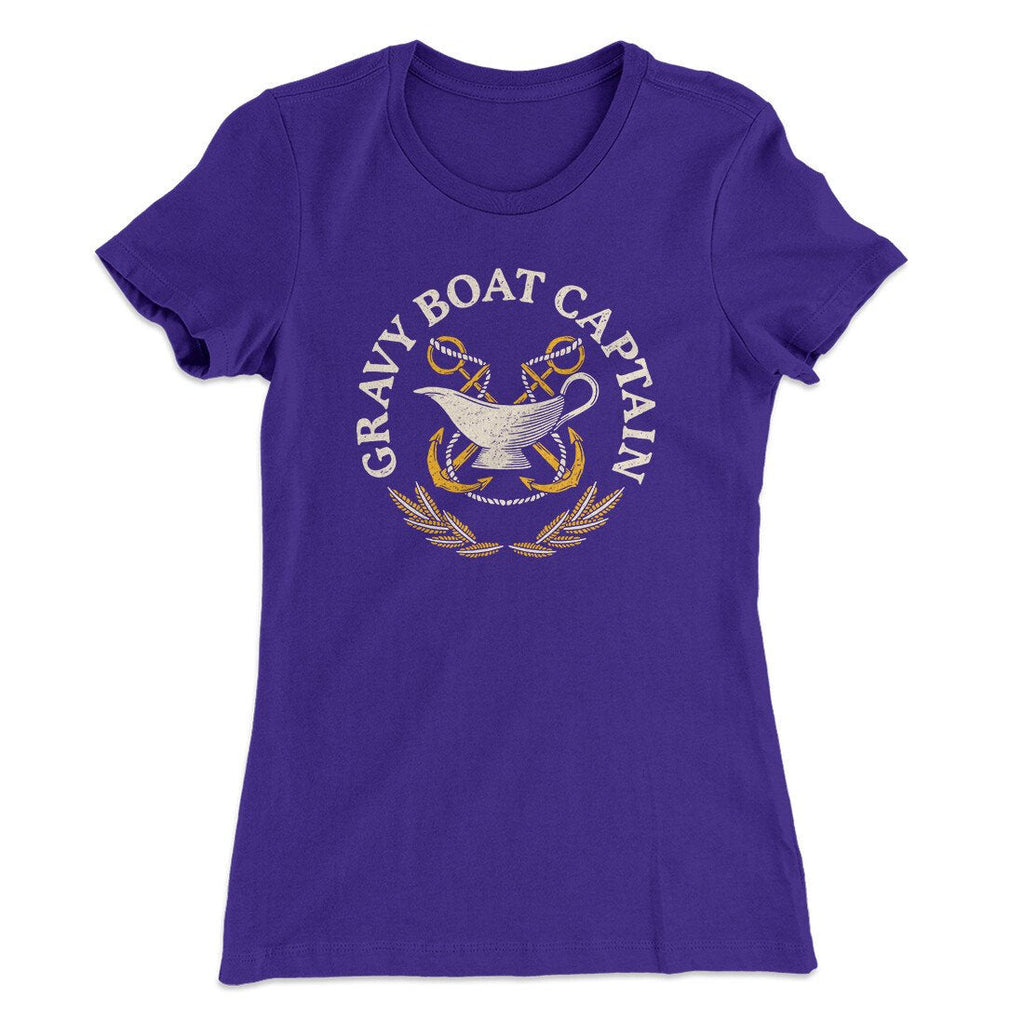Gravy Boat Captain Funny Thanksgiving Women's T-Shirt
