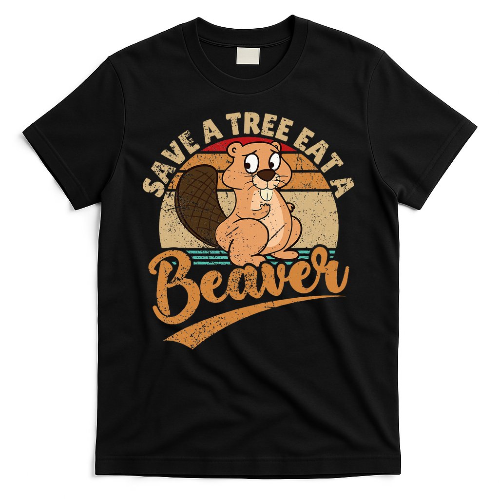 Raunchy Adult Humor Funny Beaver Tree Lover Gag Saying T-Shirt