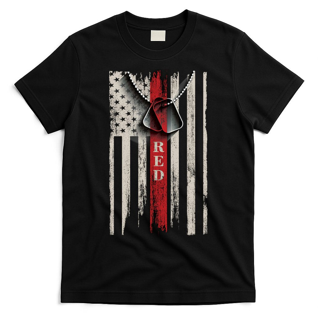 Red Friday Vintage American Flag T-Shirt