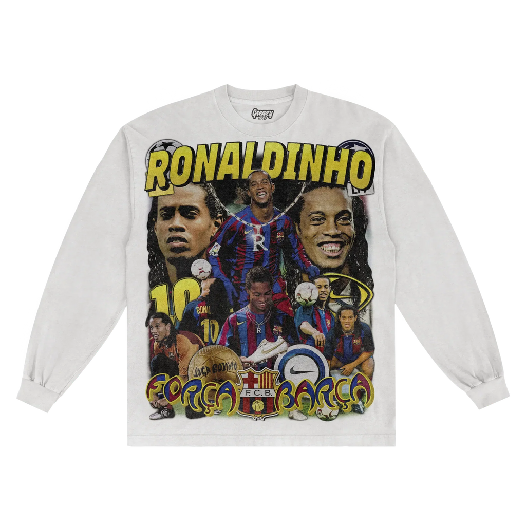 Ronaldinho BarÃ§a Classic Long Sleeved Tee