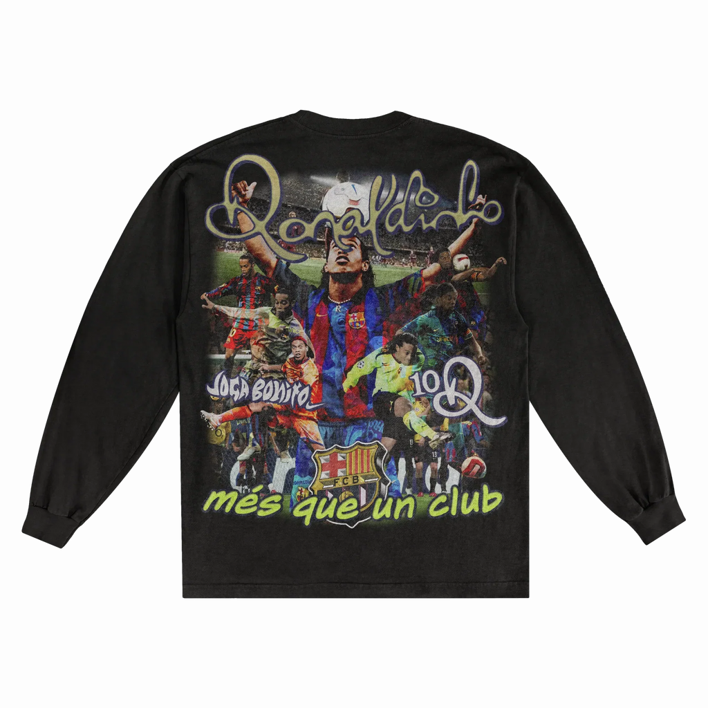 Ronaldinho BarÃ§a Classic Long Sleeved Tee Style001