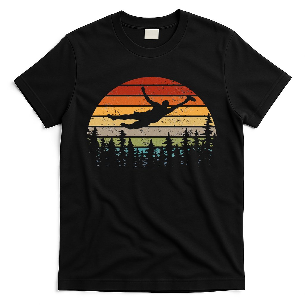 Retro Ultimate Frisbee Player Men Women Vintage Flying Disc T-Shirt