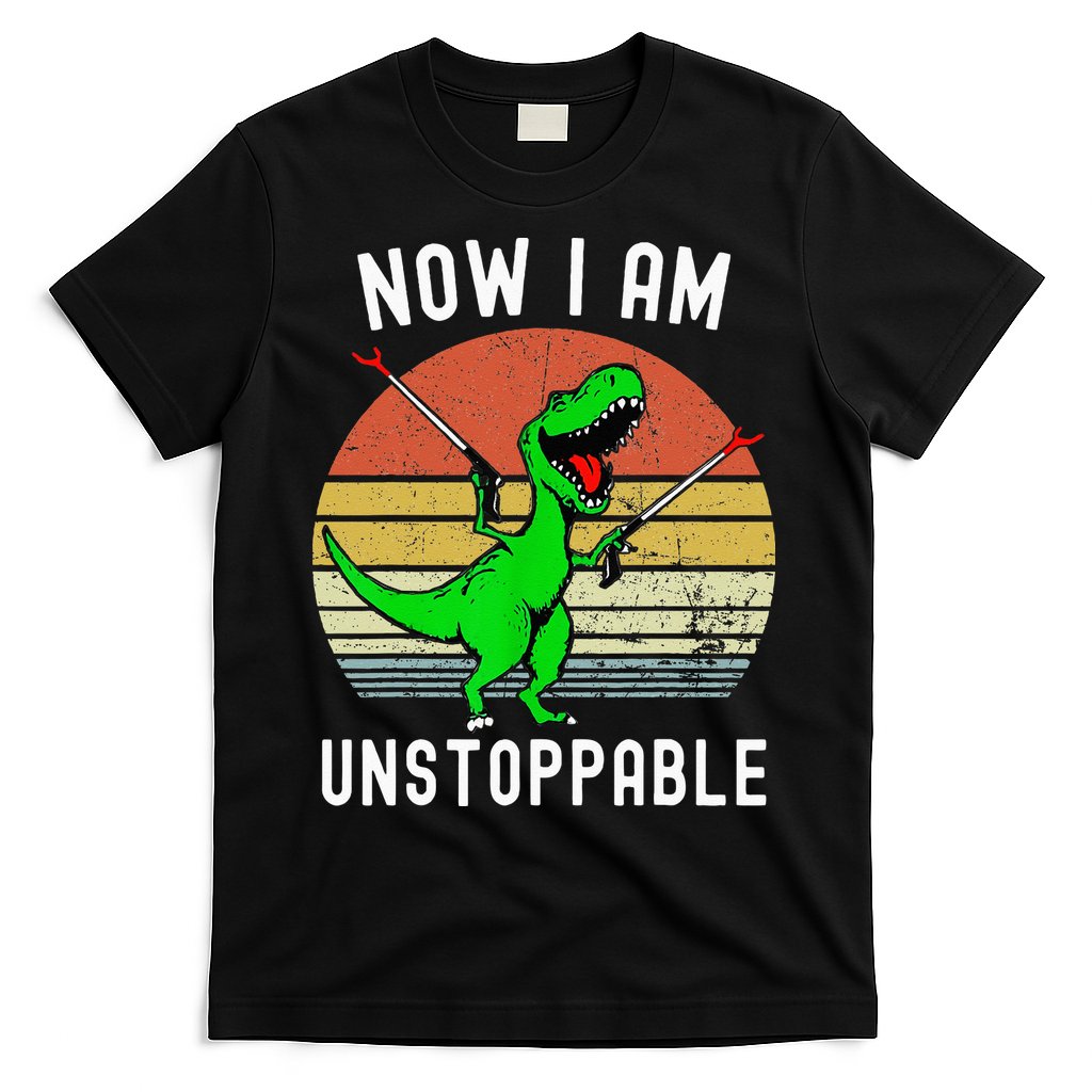 Retro Vintage Now I Am Unstoppable Trex Funny TRex T-Shirt