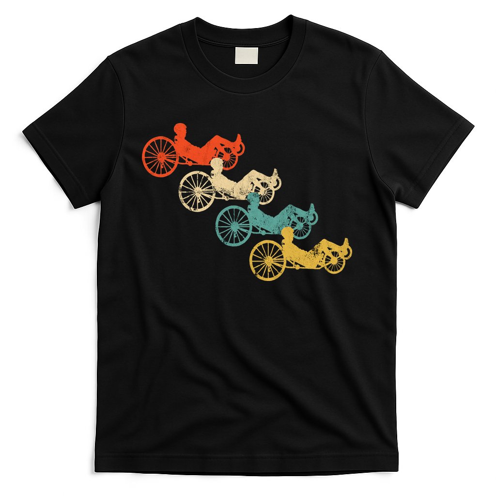 Retro Vintage Recumbent Bike Cyclist Recumbent Trike Cycling T-Shirt