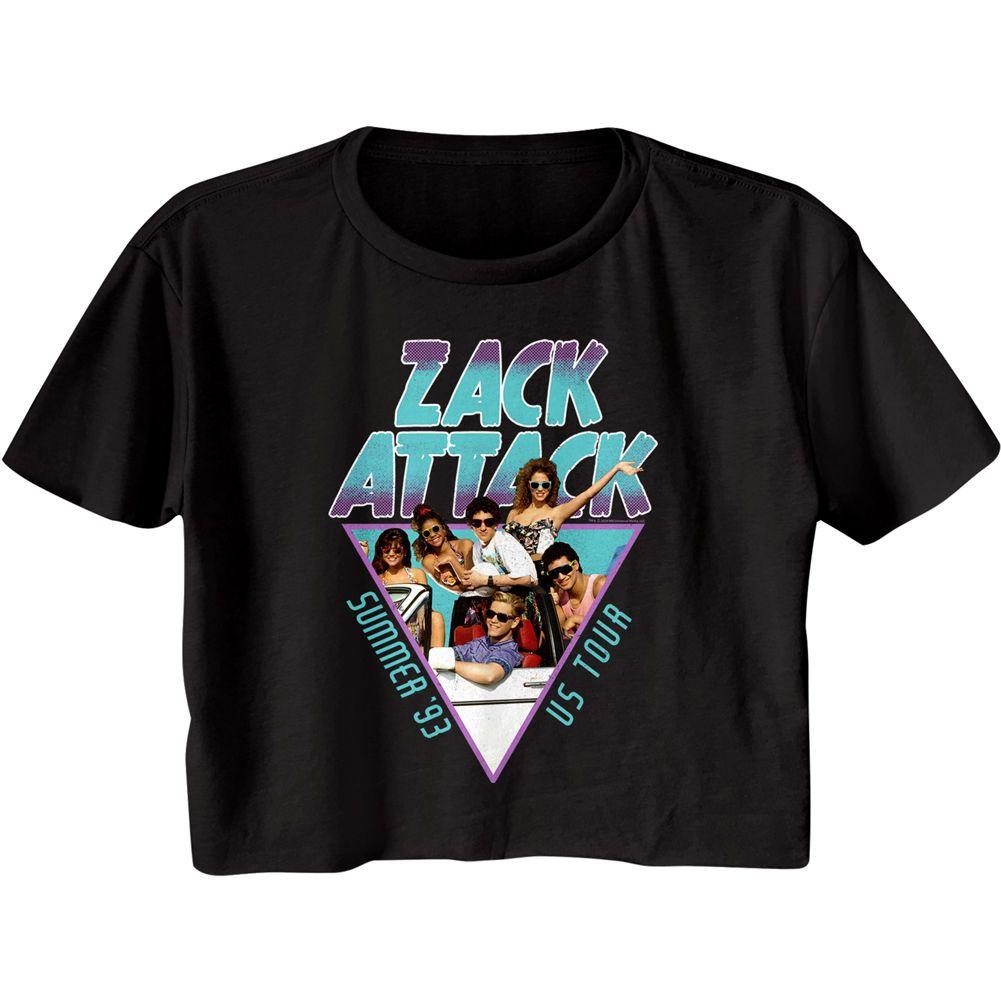 Saved By The Bell Summer Tour 93 Womens Crop Tee