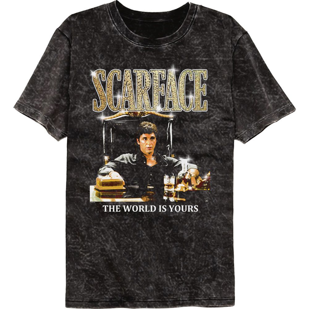 Scarface - Gold Logo Vintage Wash T-Shirt