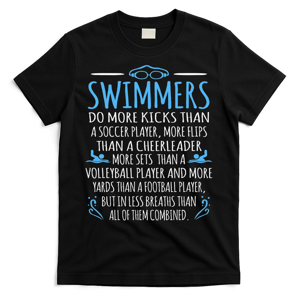 Swimmers Facts Funny Swimming Coach T-Shirt