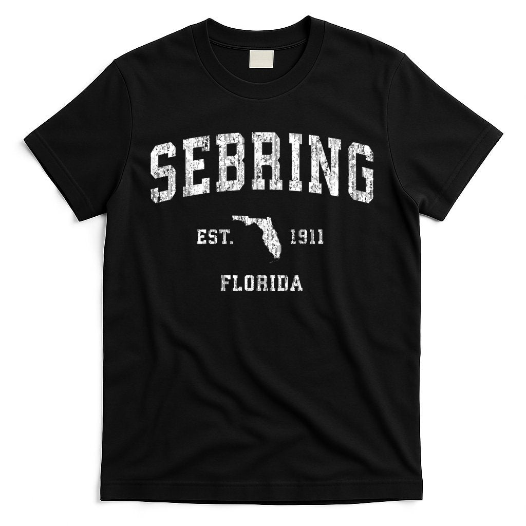 Sebring Florida Fl Vintage Athletic Sports T-Shirt