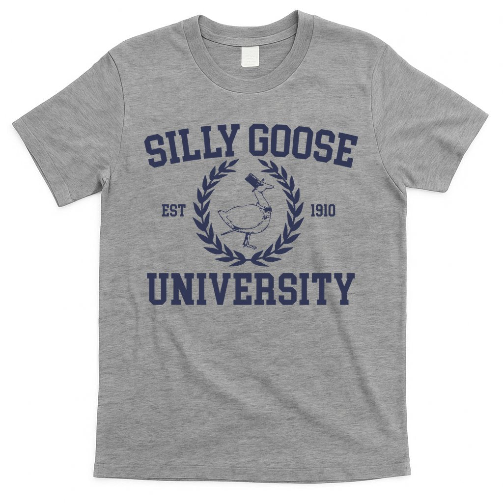 Silly Goose University Funny Silly Goose Meme Bird Lover T-Shirt