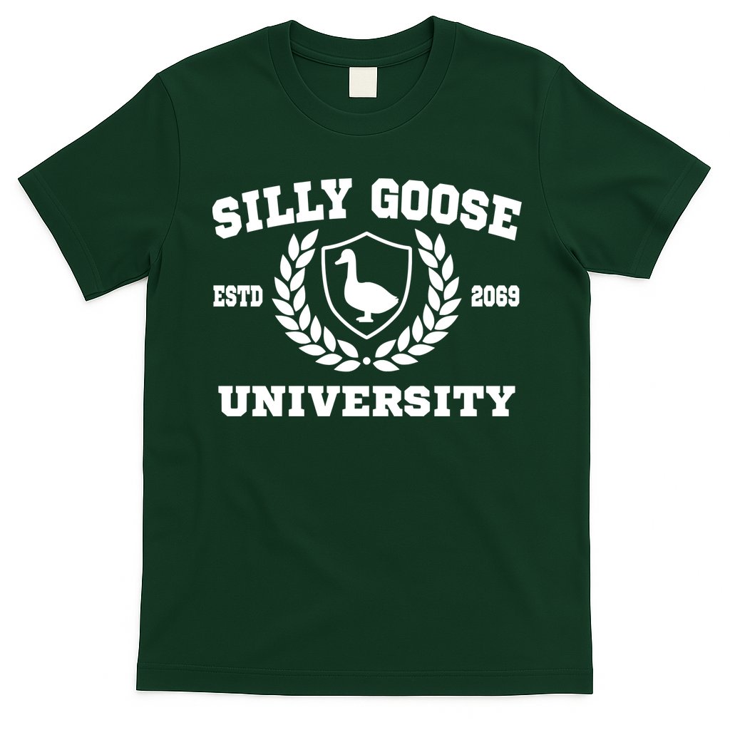 Silly Goose University Funny Meme School Bird T-Shirt
