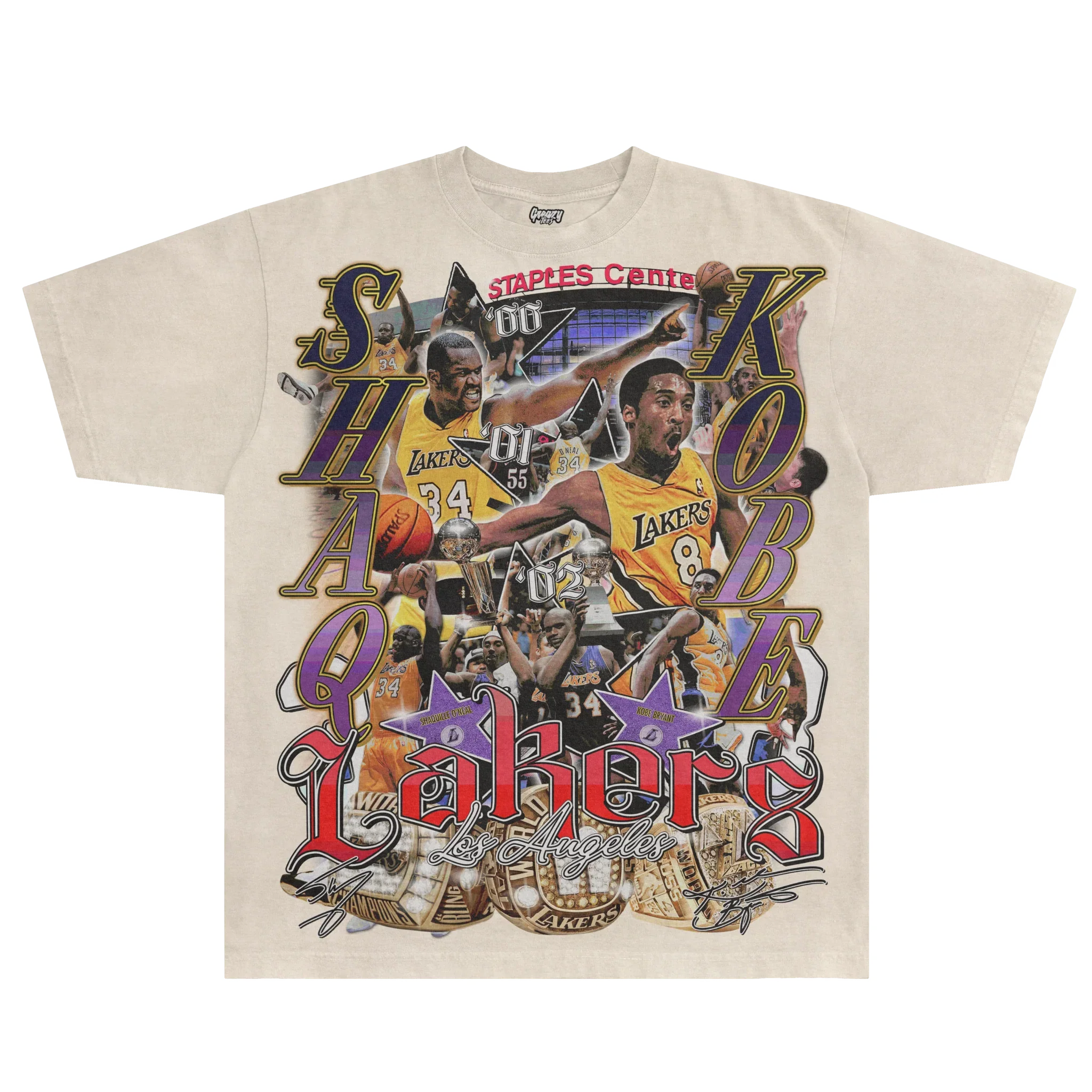 Shaq & Kobe '00-02 Classic Tee Style003