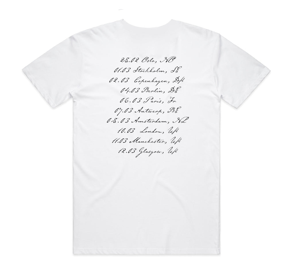 Sharon Van Etten & The Attachment Theory White Tour T-Shirt