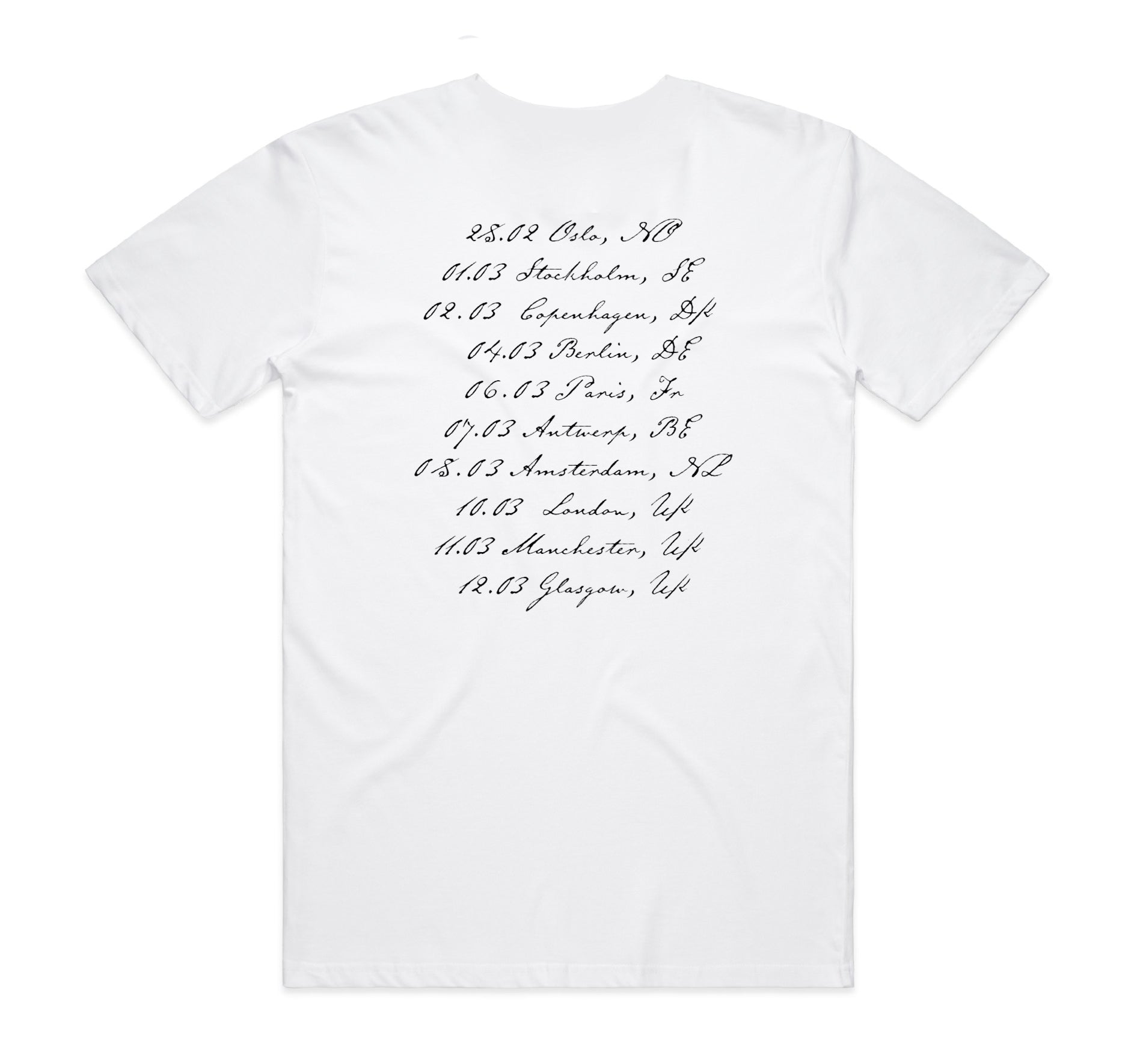 Sharon Van Etten & The Attachment Theory White Tour T-Shirt