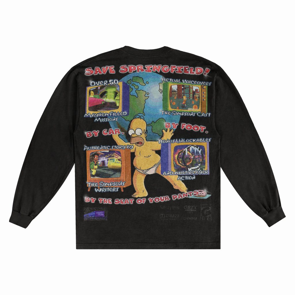 The Simpsons Hit & Run Classic Long Sleeved Tee