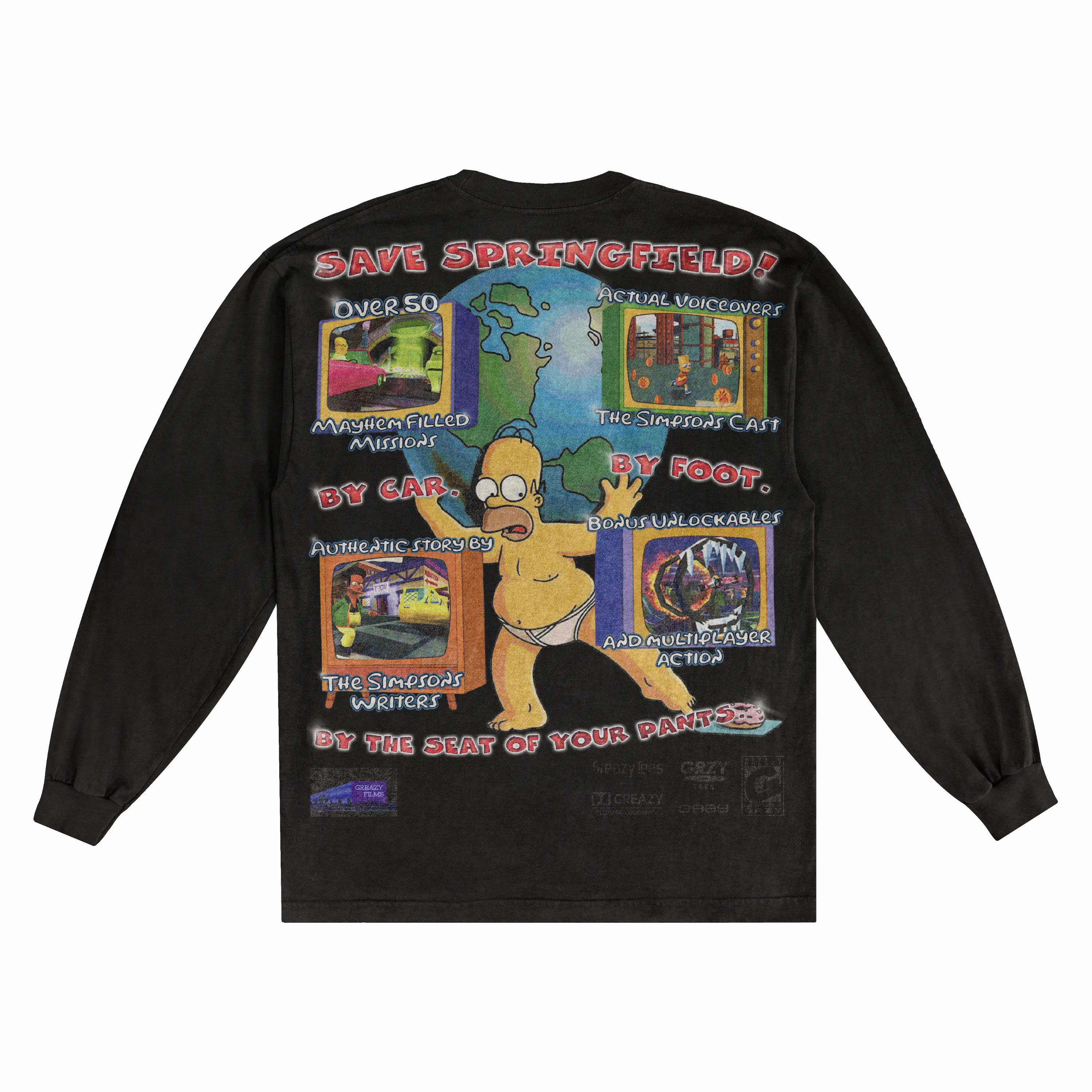 The Simpsons Hit & Run Classic Long Sleeved Tee