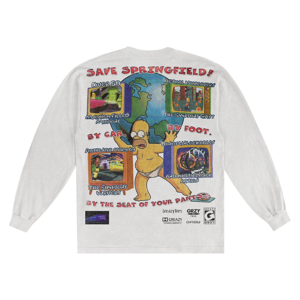 The Simpsons Hit & Run Classic Long Sleeved Tee