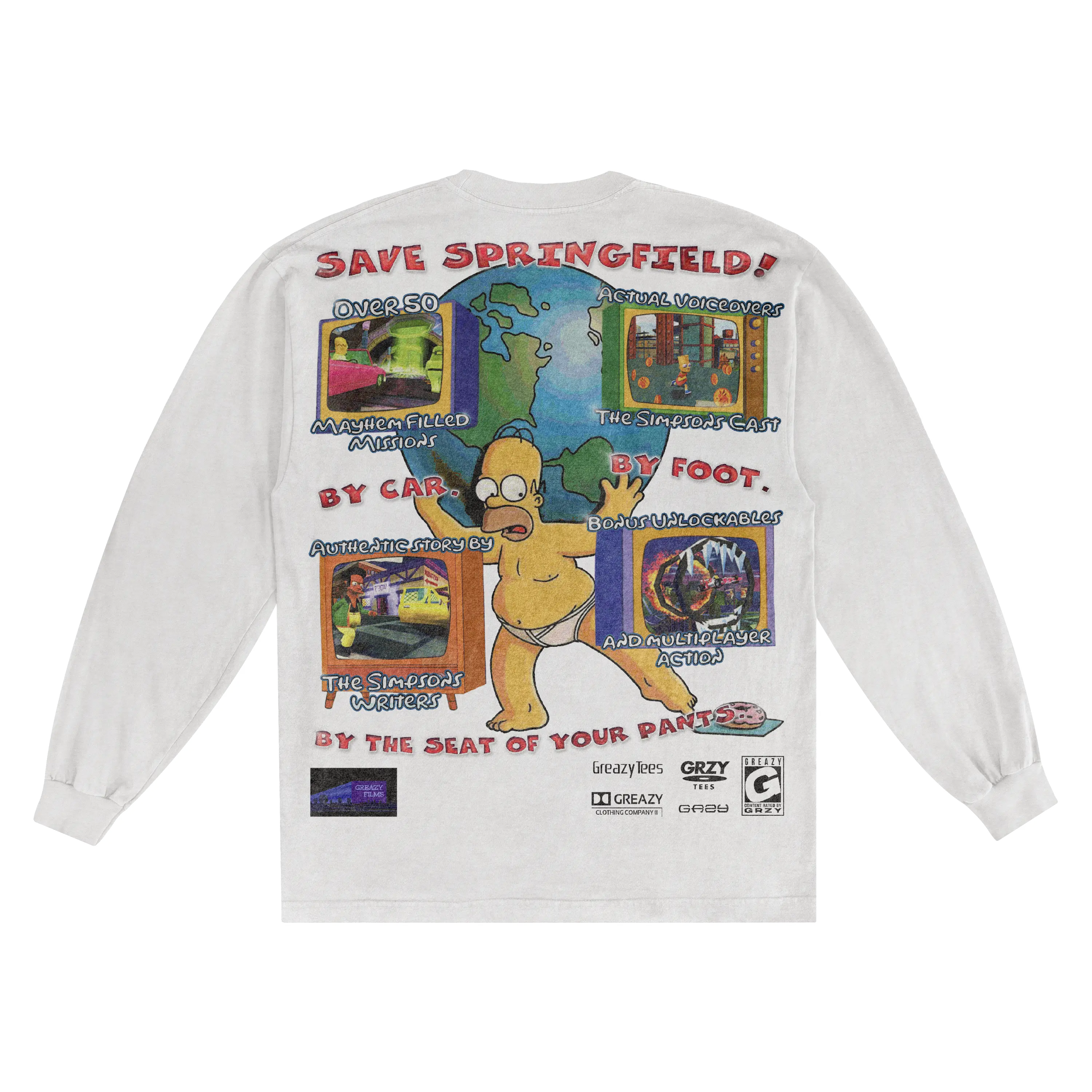 The Simpsons Hit & Run Classic Long Sleeved Tee