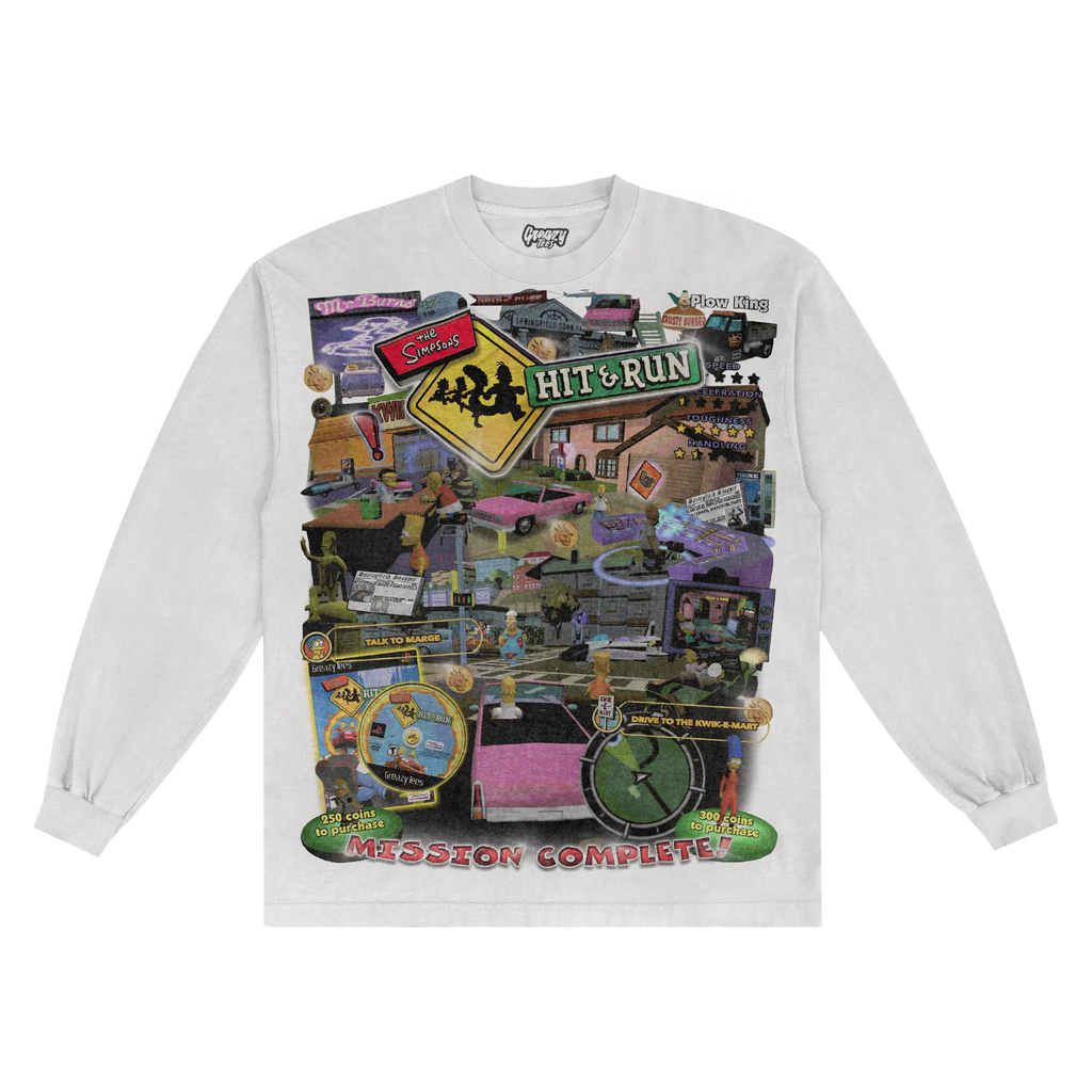 The Simpsons Hit & Run Classic Long Sleeved Tee