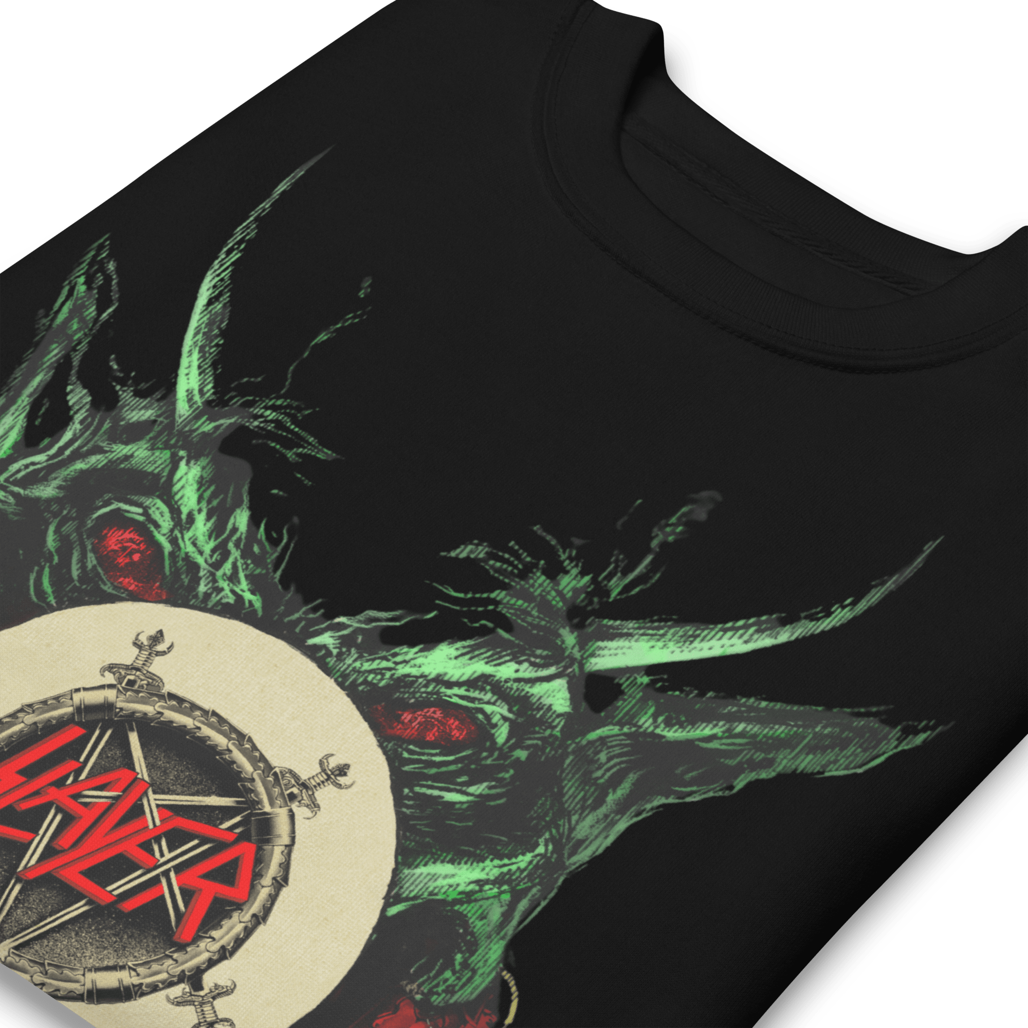 Slayer Demon Hands Vintage Jumbo Print Sweatshirt