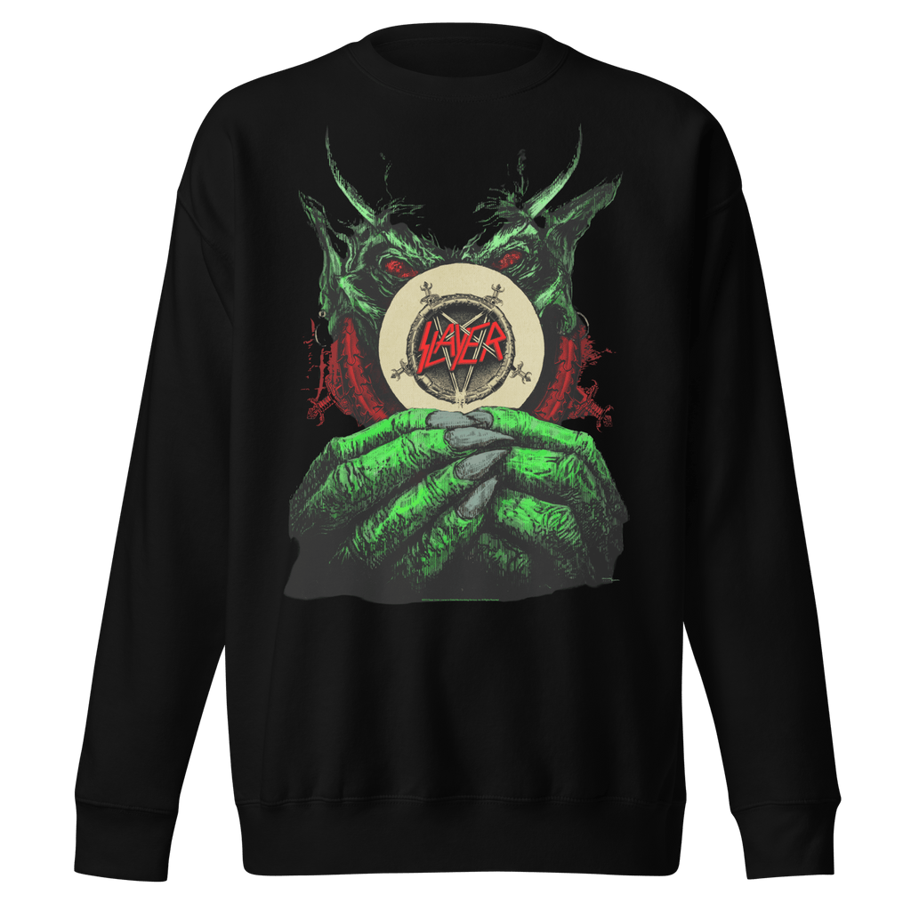 Slayer Demon Hands Vintage Jumbo Print Sweatshirt
