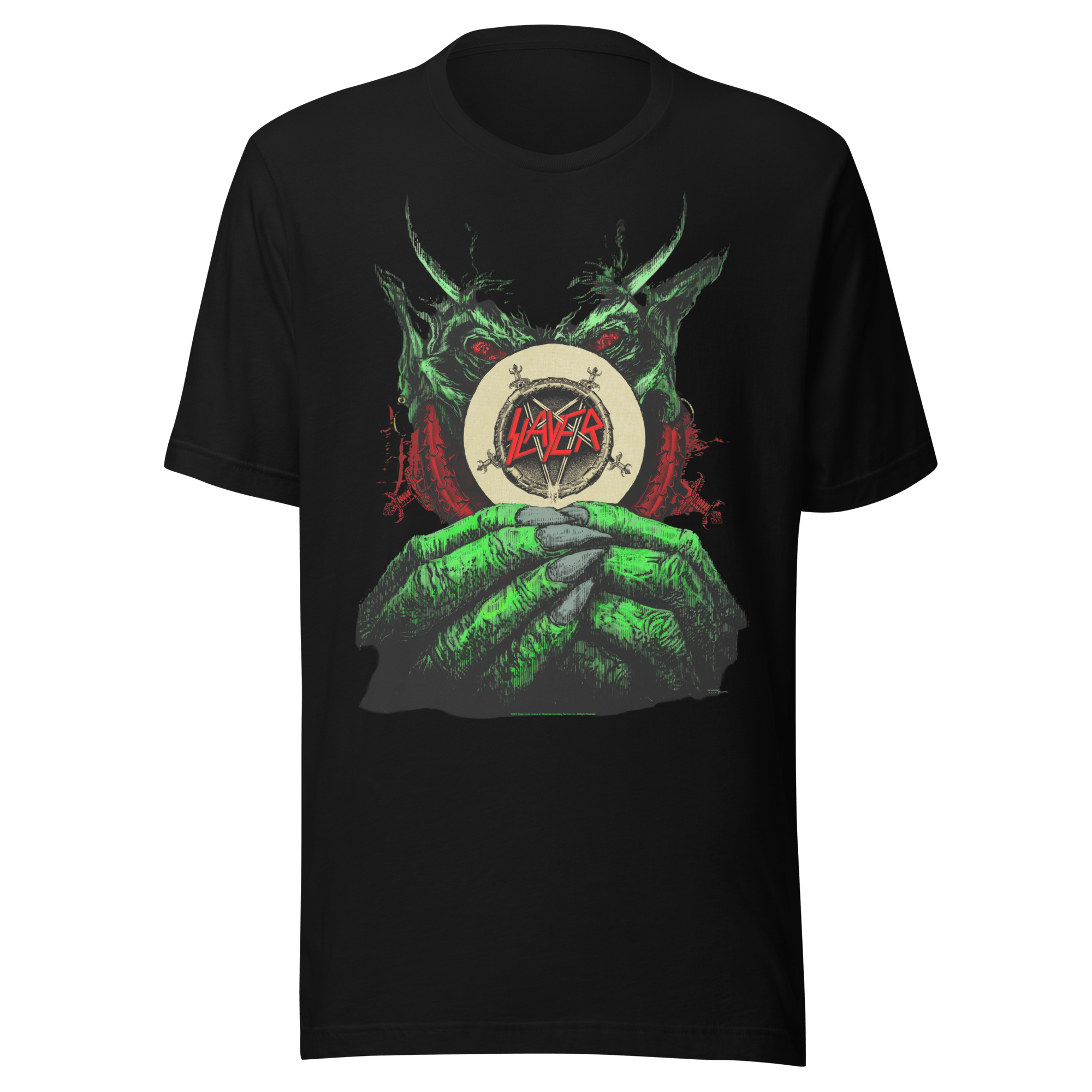 Slayer Demon Hands Vintage Jumbo Print T-Shirt