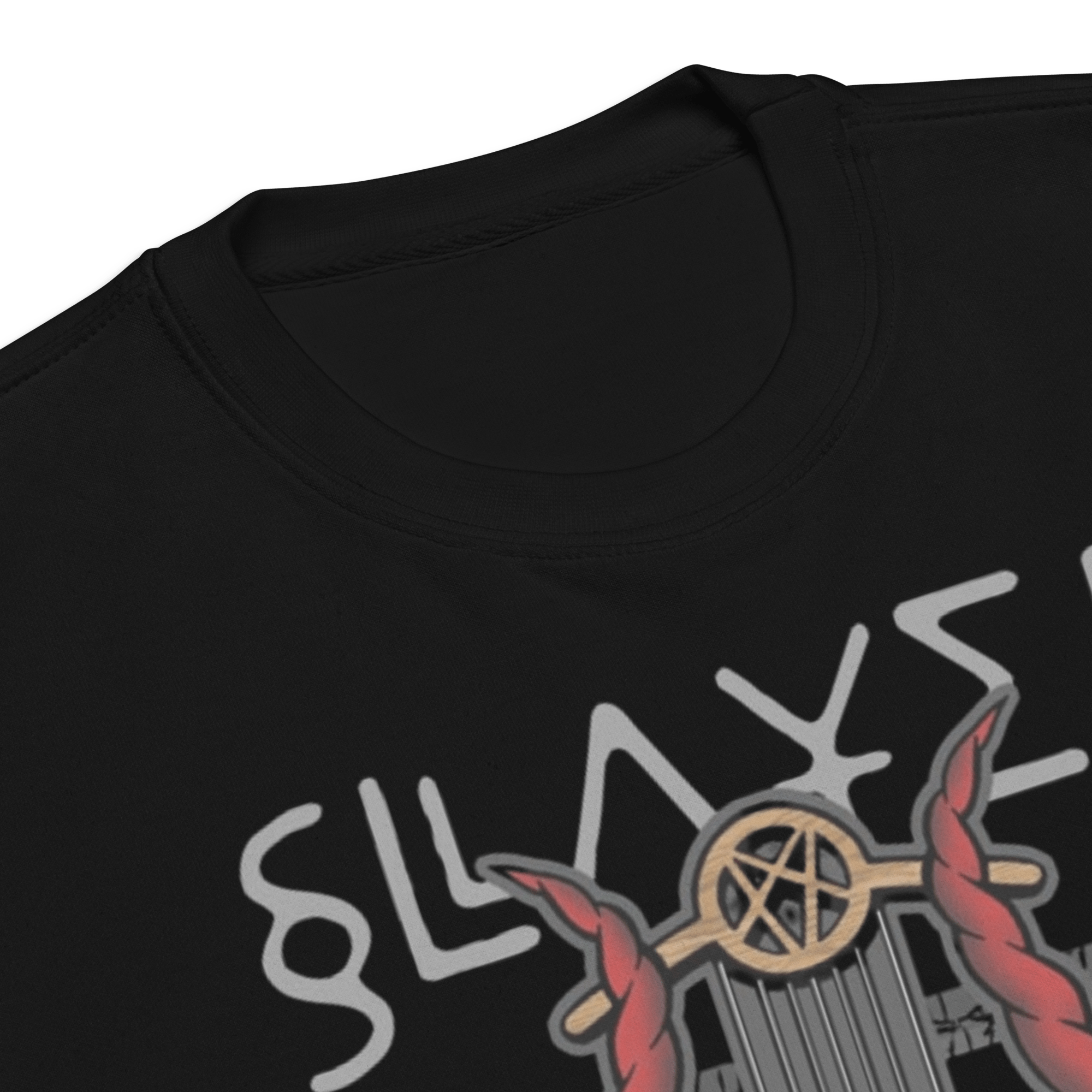 Slayer Devil's Horns Vintage Jumbo Print Sweatshirt