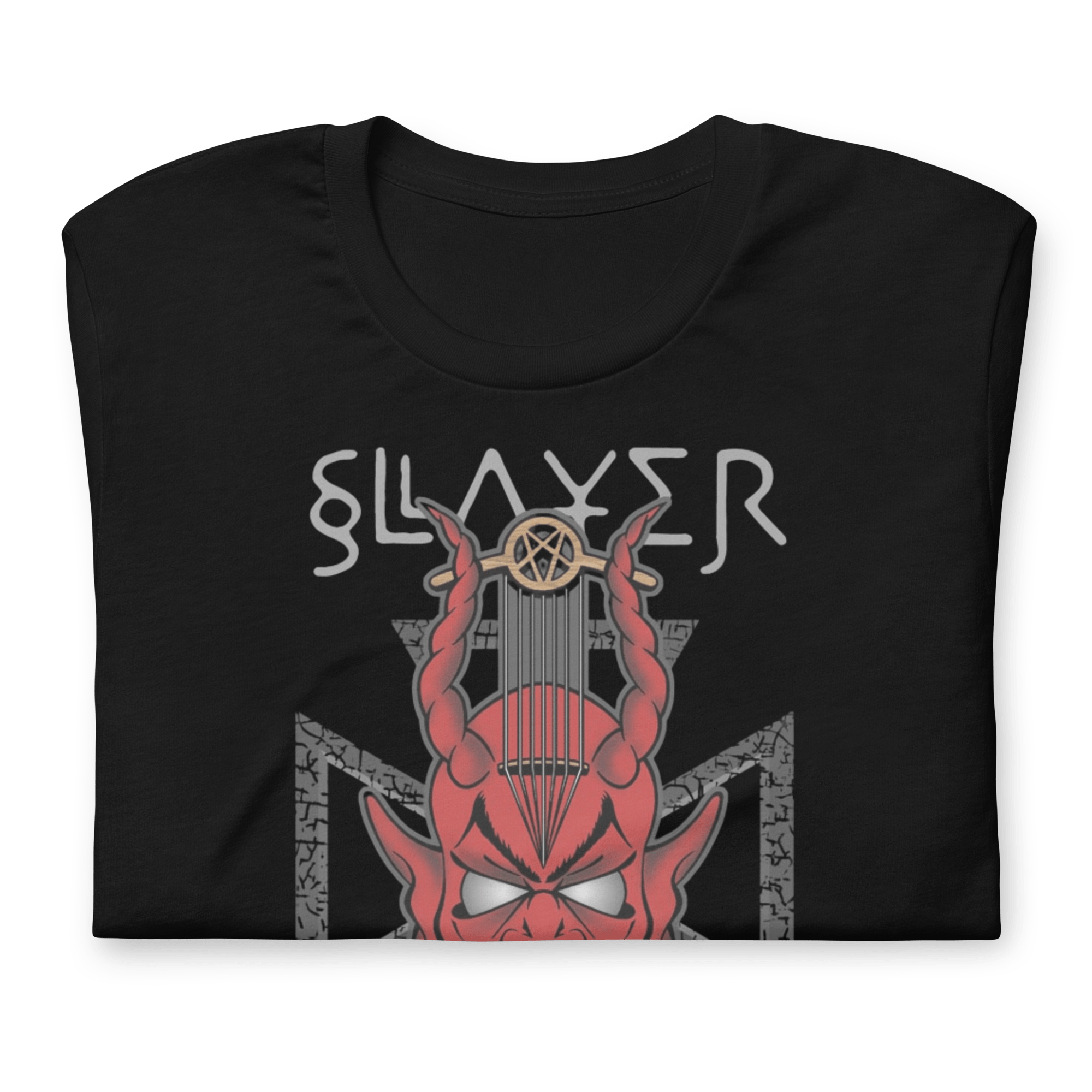 Slayer Devil's Horns Vintage Jumbo Print T-Shirt