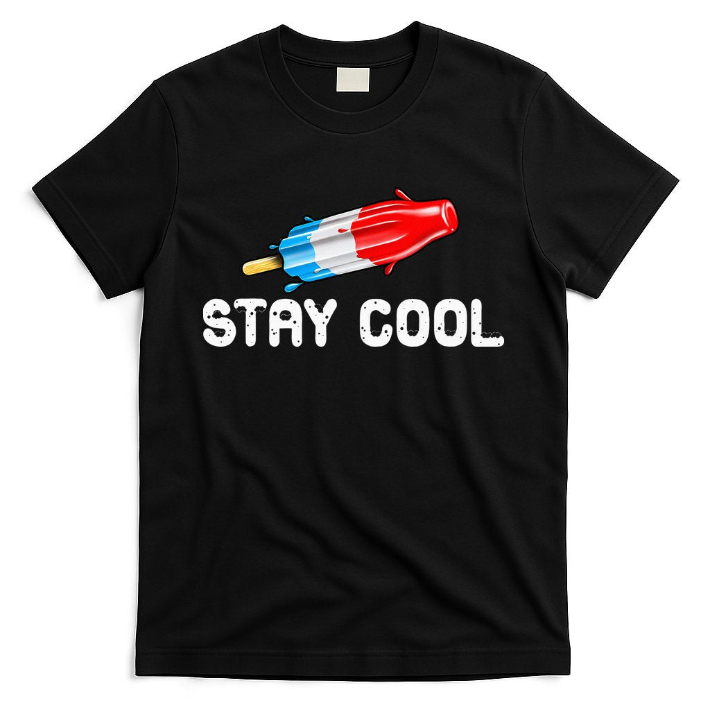 Summer Popsicle Stay Cool Funny Bomb Retro 80s Pop Gift T-Shirt