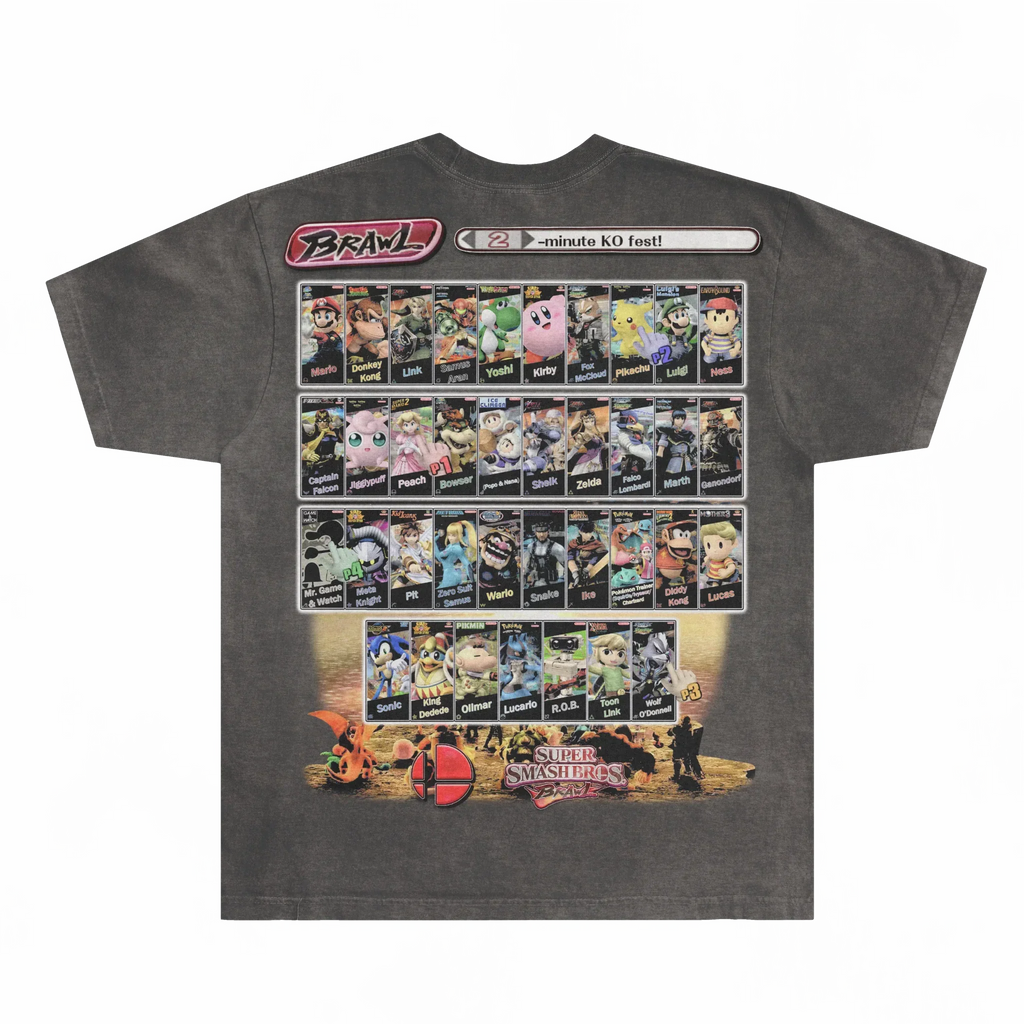 Super Smash Bros. Brawl Classic Tee Style002