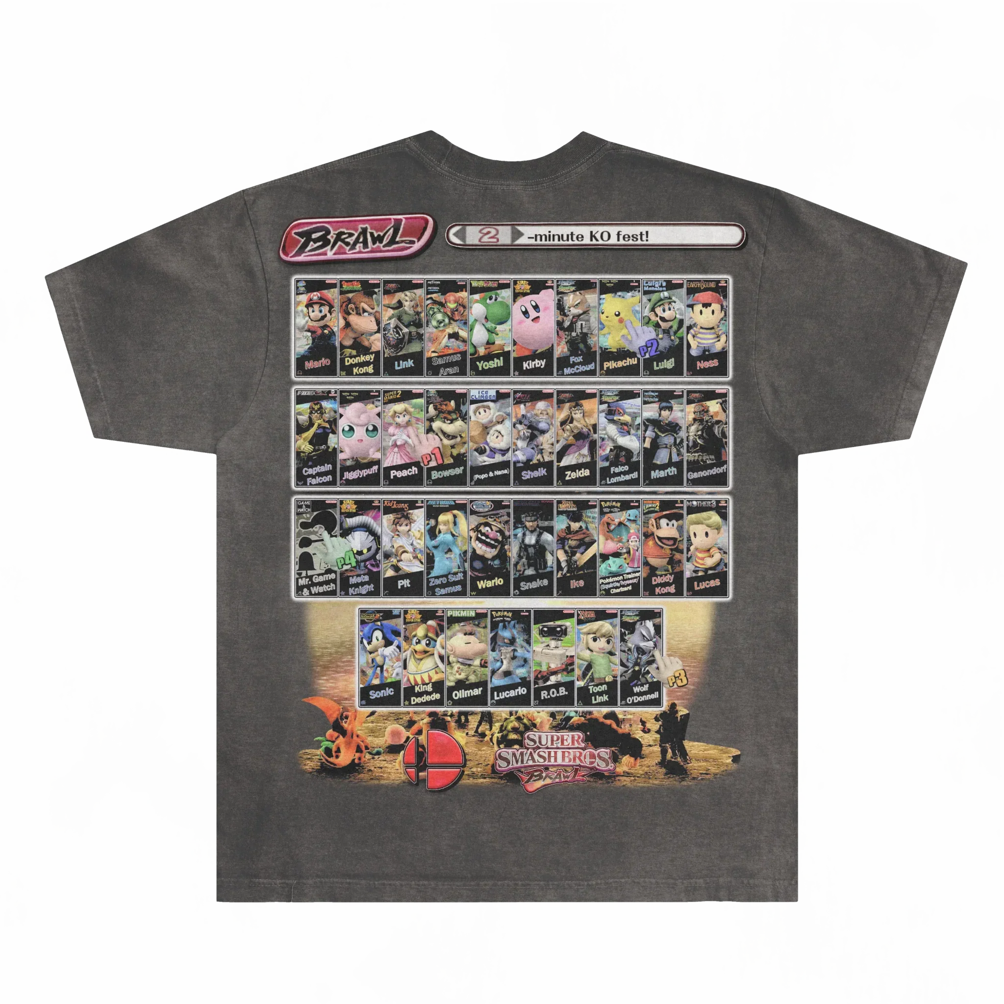 Super Smash Bros. Brawl Classic Tee Style002