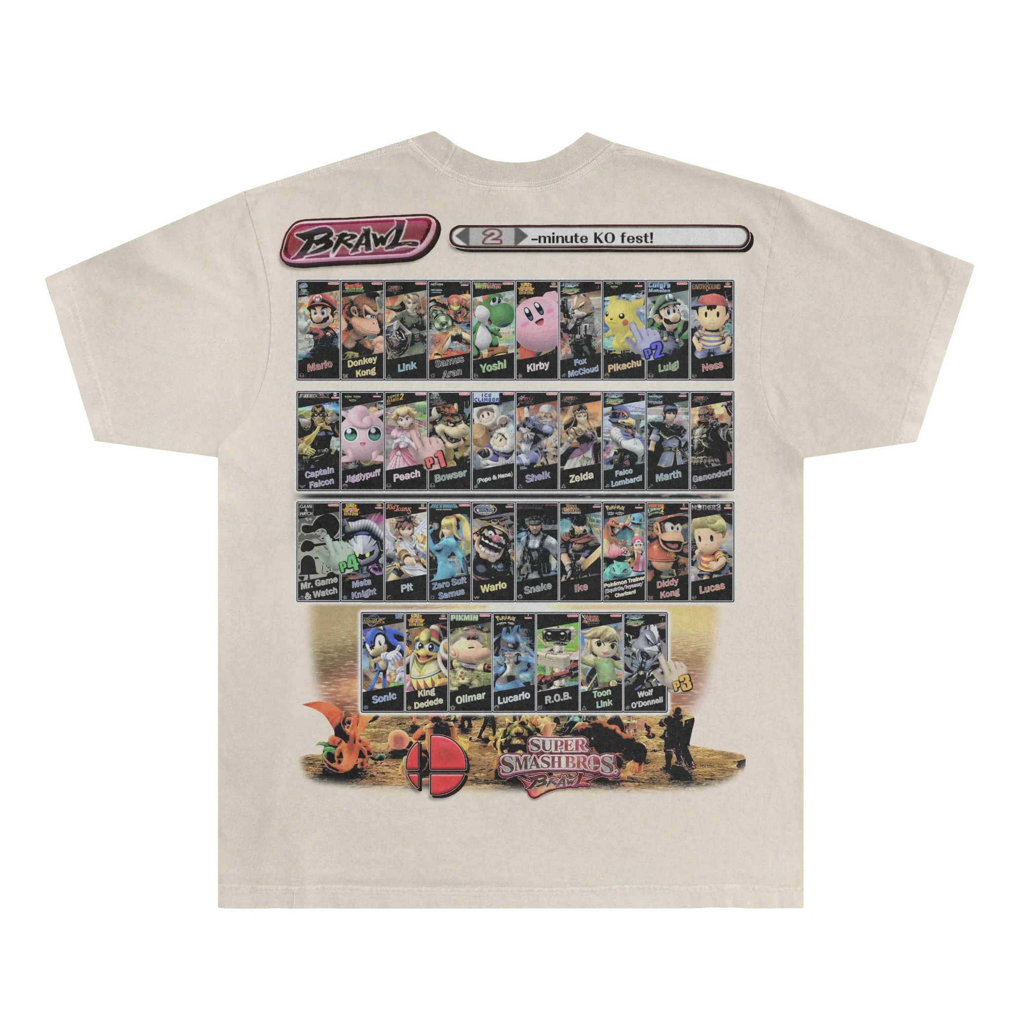 Super Smash Bros. Brawl Classic Tee Style003
