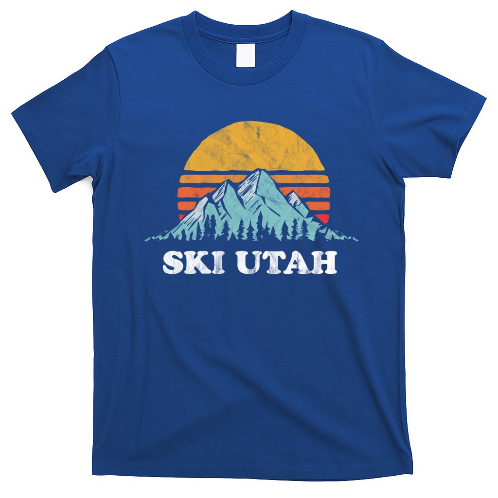 Ski Utah Vintage Retro Vibe Skiing Gift T-Shirt