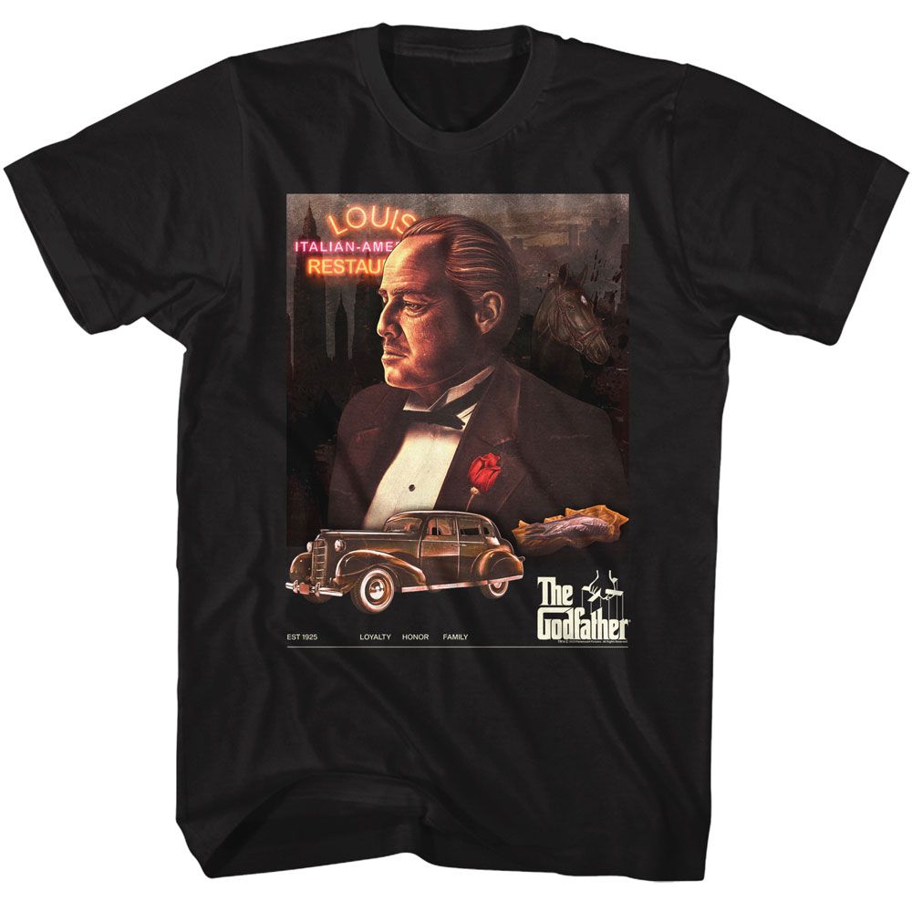 The Godfather - Godfather Poster Collage Neon Boyfriend Tee