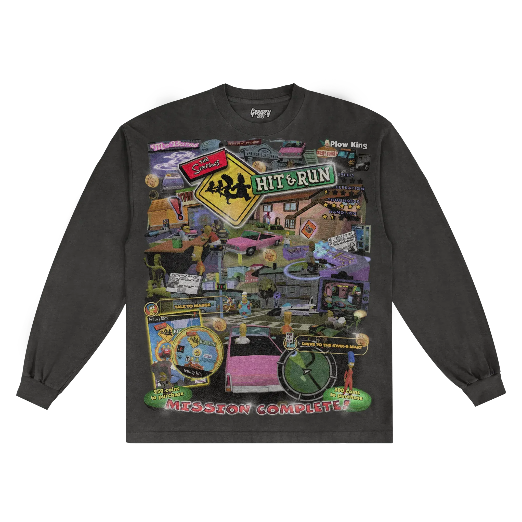 The Simpsons Hit & Run Classic Long Sleeved Tee