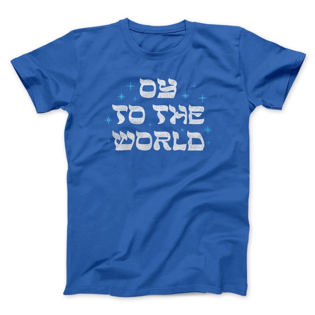 Oy To The World Funny Hanukkah Men/Unisex T-Shirt