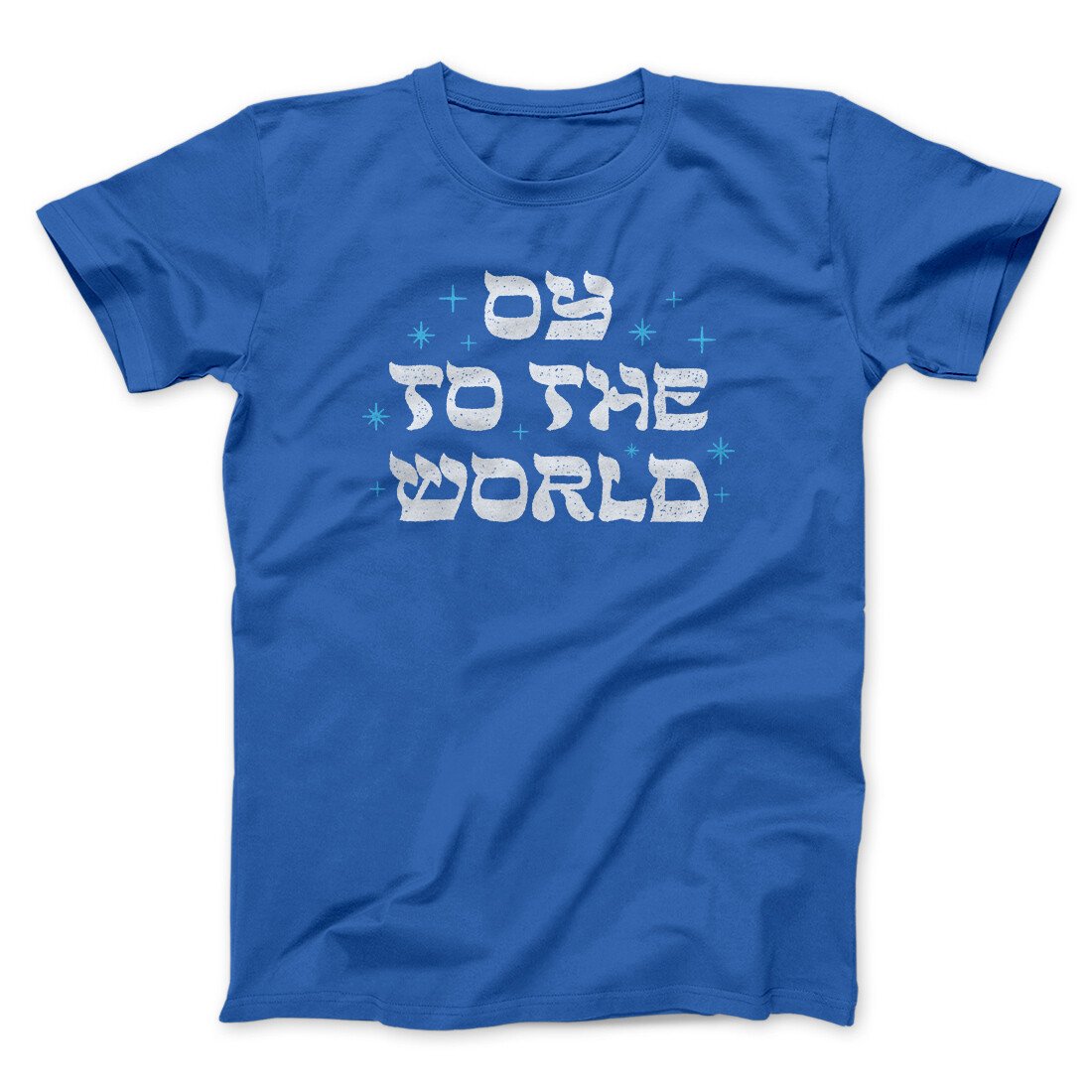 Oy To The World Funny Hanukkah Men/Unisex T-Shirt