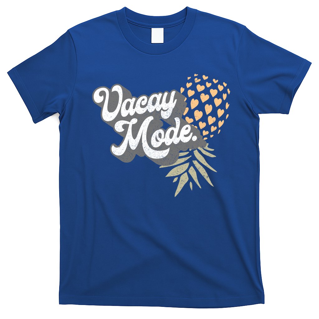 Upside Down Pineapple Vacay Mode Vacation Funny Swinger Gift T-Shirt