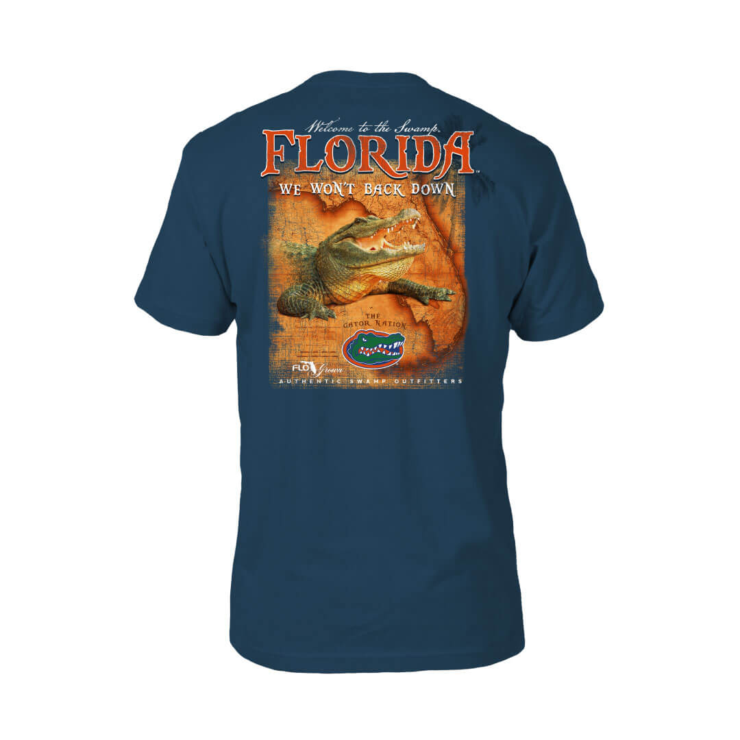 Florida Gators Vintage Map Gator Tee