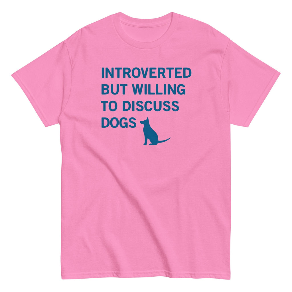 Introverted But Willing To Discuss Dogs Men's Classic Tee