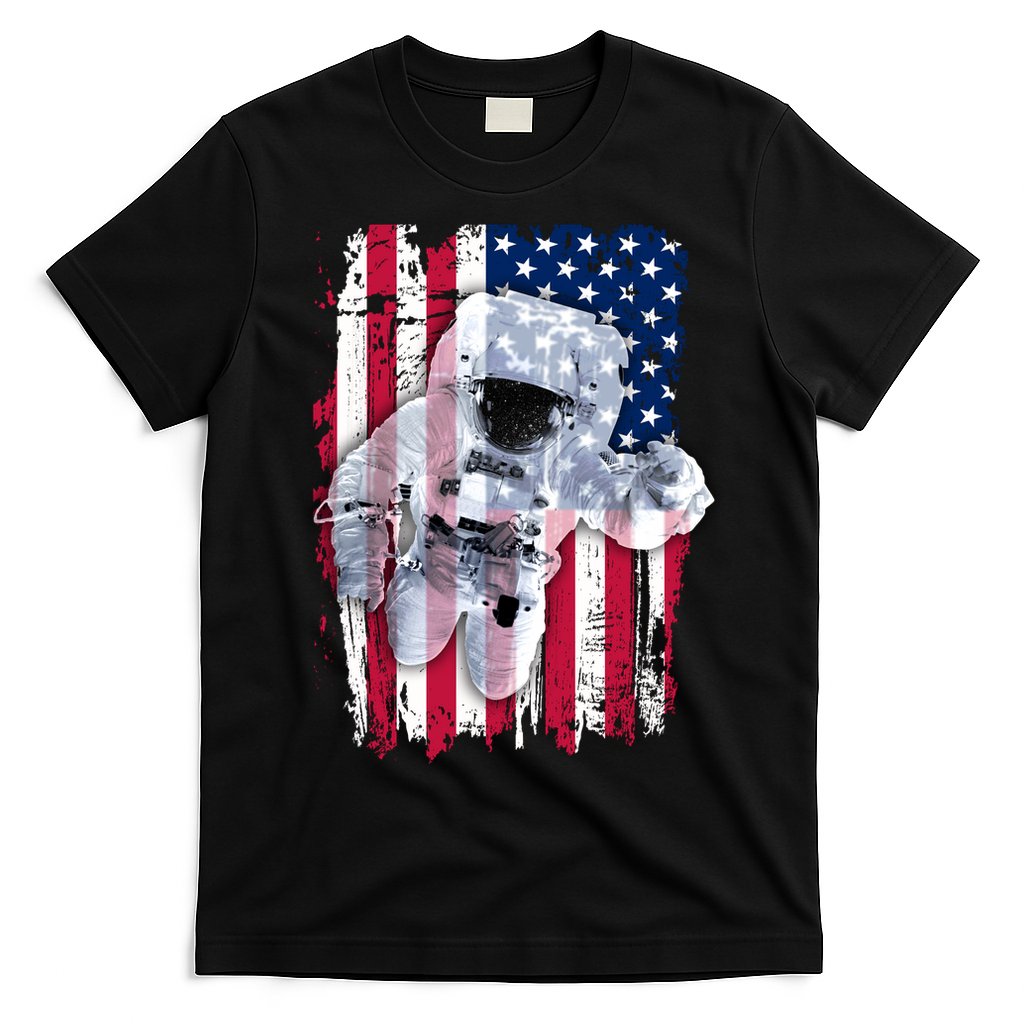 USA Astronaut American Space Flag T-Shirt
