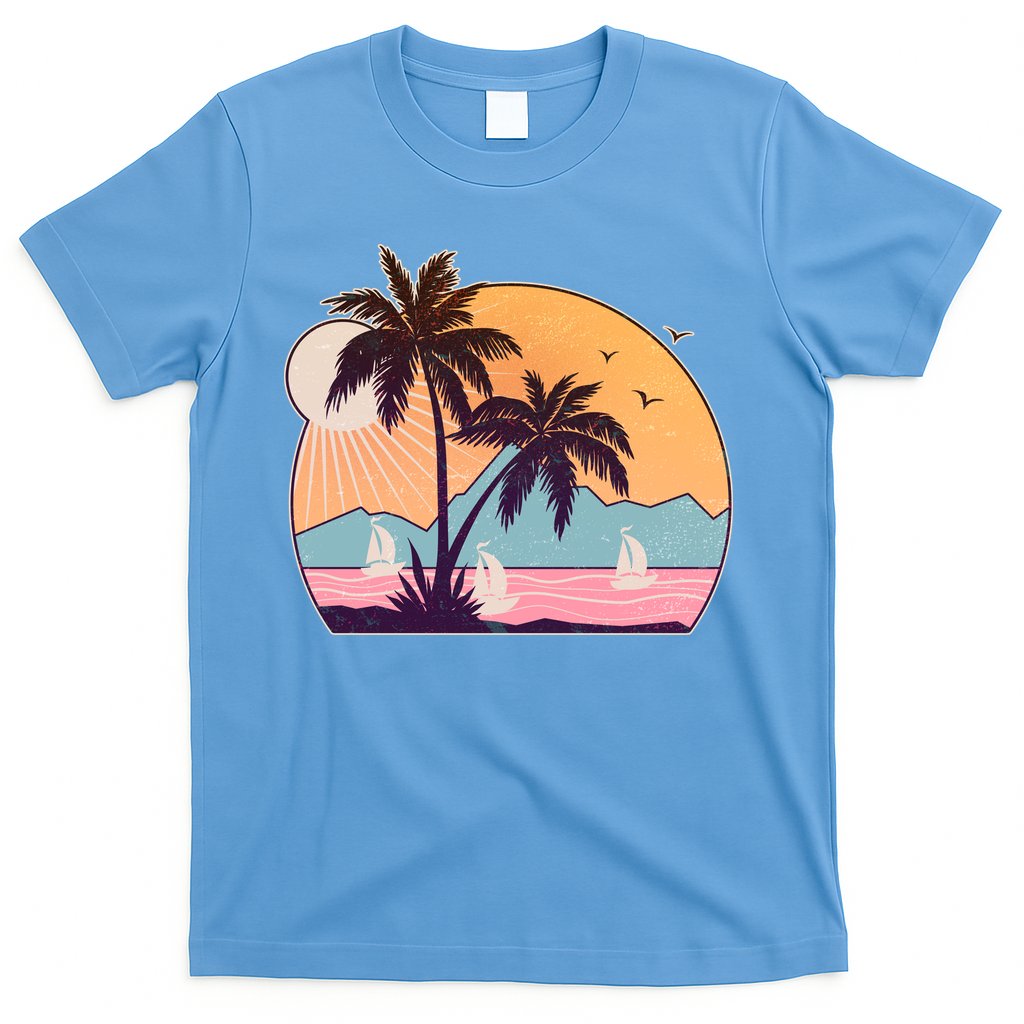 Vintage Summer Beach Emblem T-Shirt