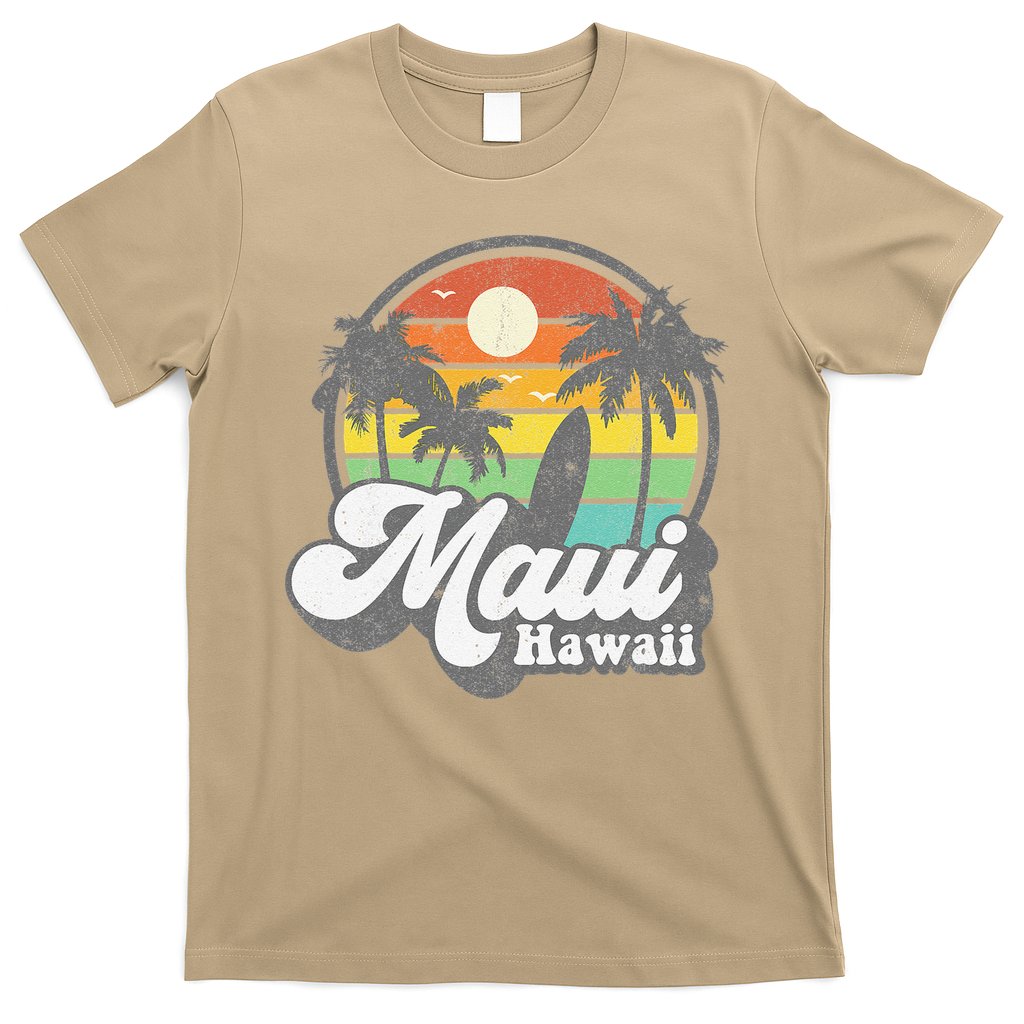 Vintage Maui Hawaii Hawaiian Beach Surfing 70's Surf Gift T-Shirt
