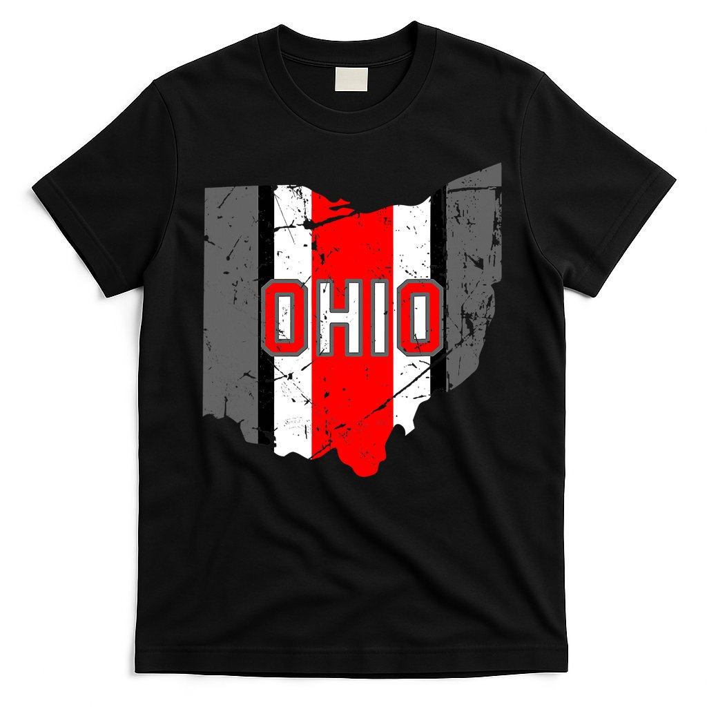 Vintage OHIO Ohio State Map T-Shirt