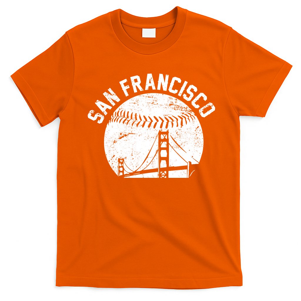 Vintage San Francisco Skyline SF Baseball T-Shirt
