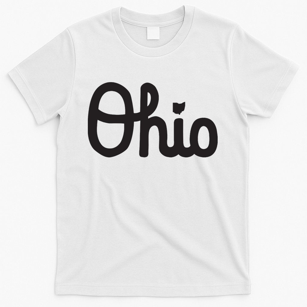Vintage Script Ohio Dots The I T-Shirt