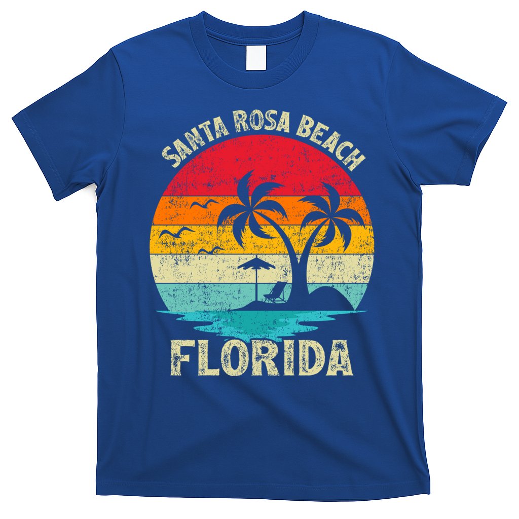 Vintage Summer Vacation Retro Florida Santa Rosa Beach Gift T-Shirt