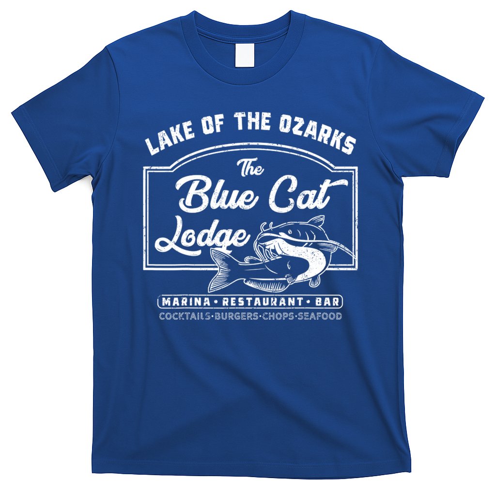 Vintage The Blue Cat Lodge Lake Of The Ozarks T-Shirt