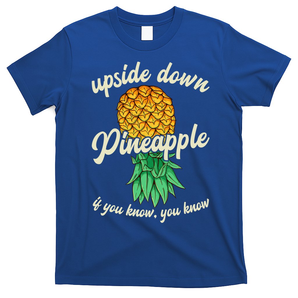 Vintage Upside Down Pineapple Subtle Swinger Gift T-Shirt