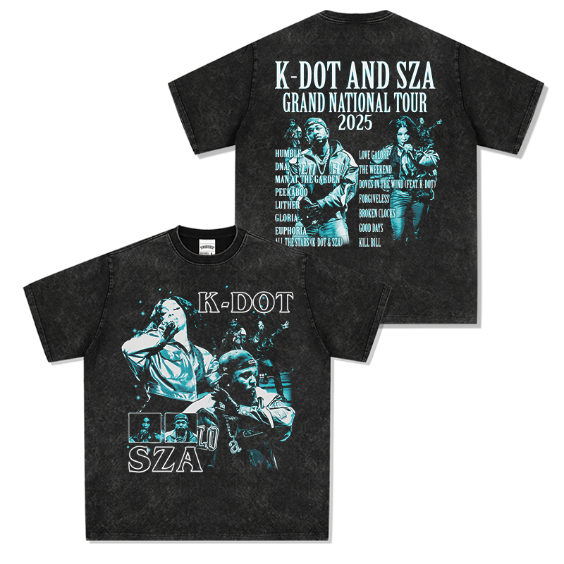 K-Dot and Sza "Grand national Tour 2025" Tee