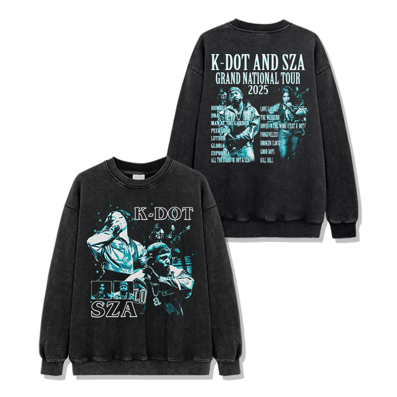 K-Dot and Sza "Grand national Tour 2025" Sweatshirt
